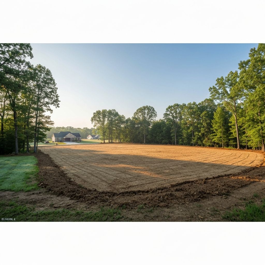 Finished cleared land ready for development